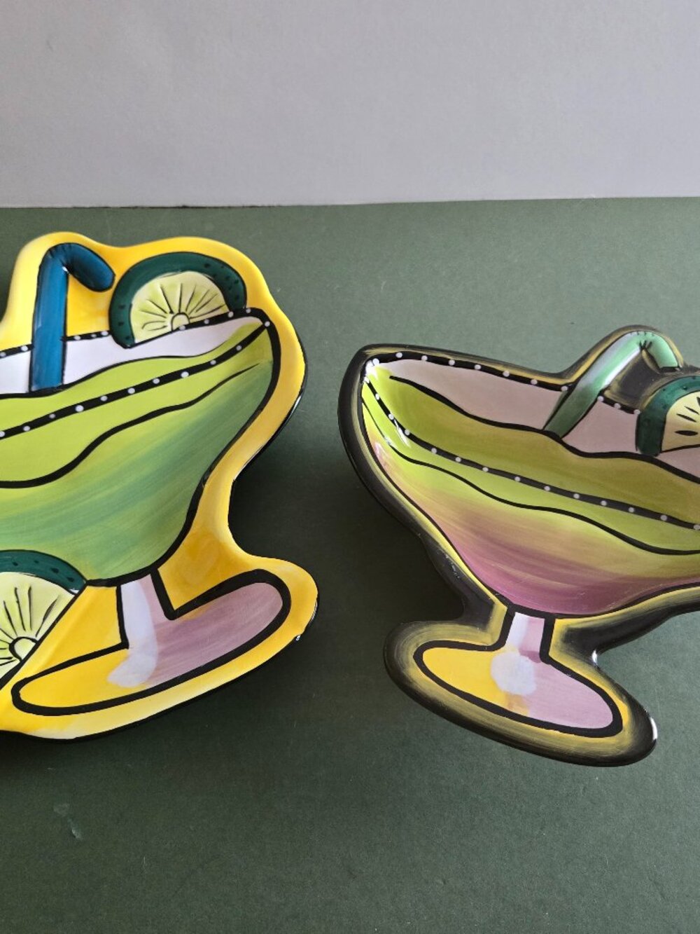 Set of 2 Clay Art Serving Dishes
